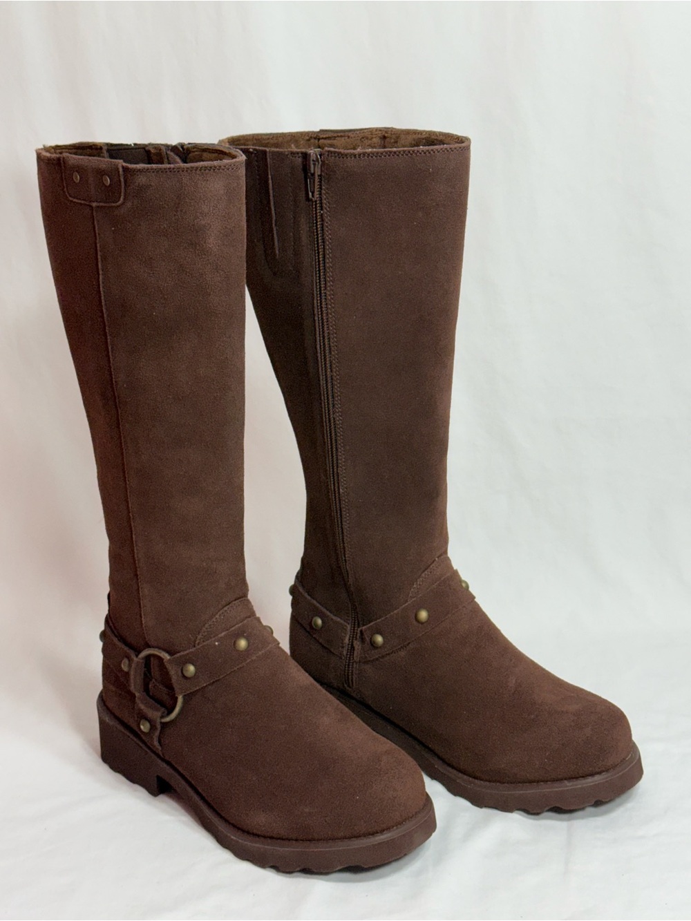 BearPaw Suede Knee-high Suede Boots Size 8W
